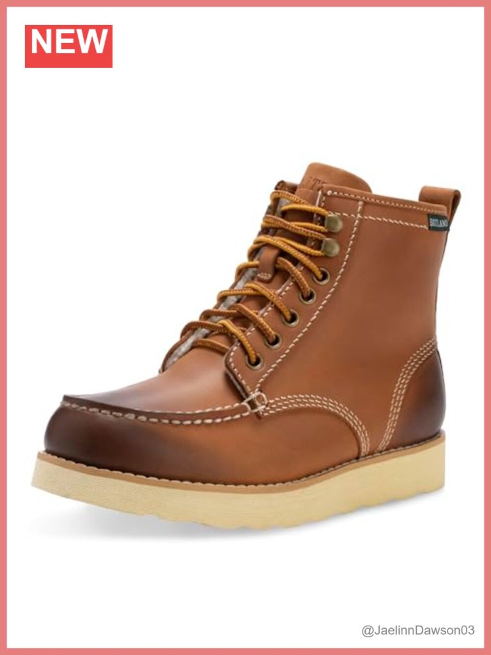 Leather Ankle Hiking Boot Lace-Up Moc Toe Water Resistant Fleece Lined